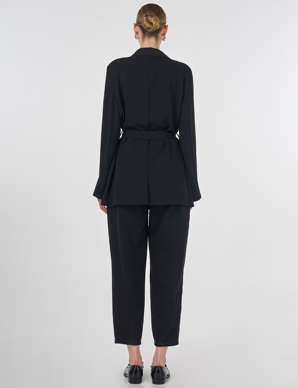 Belted Jacket Black 