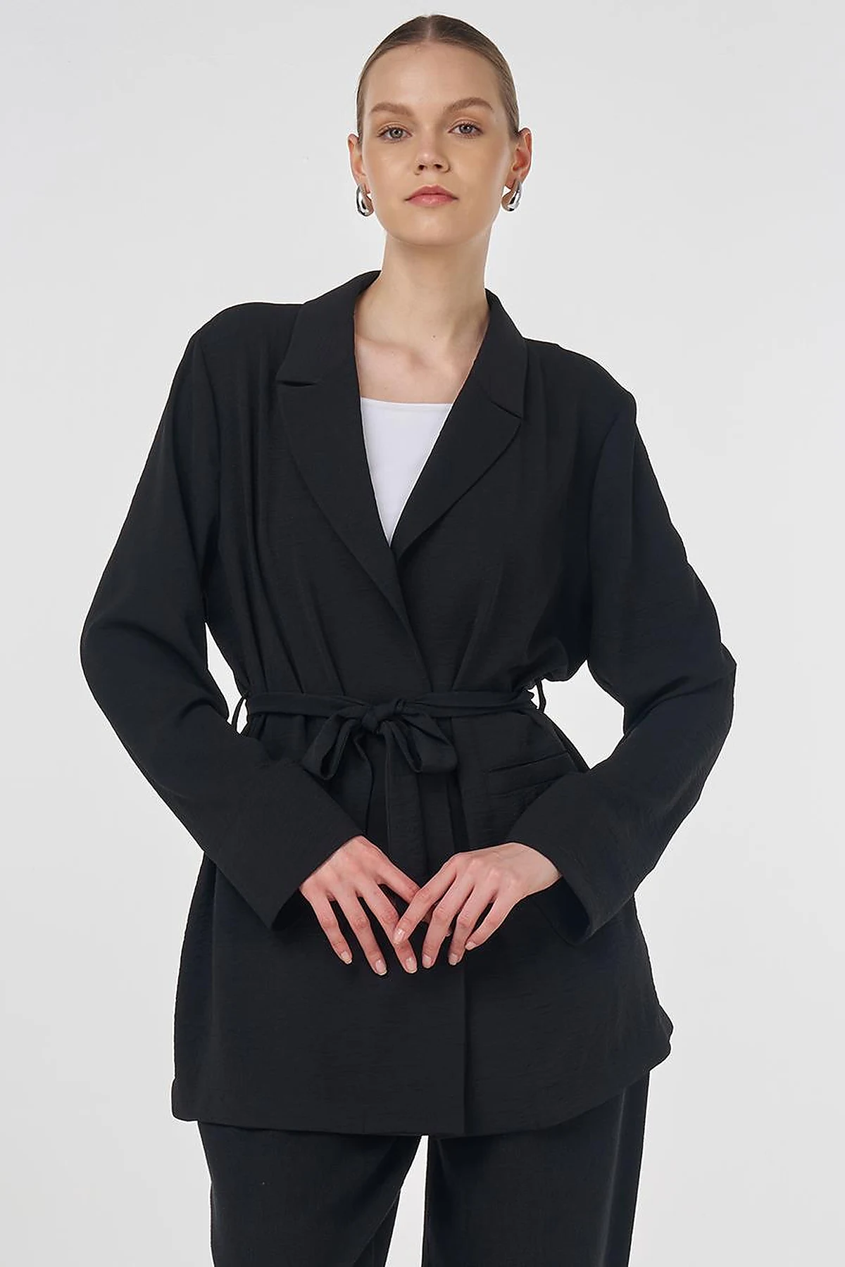 Belted Jacket Black 
