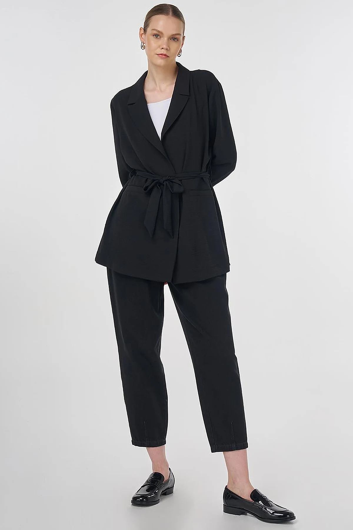 Belted Jacket Black 