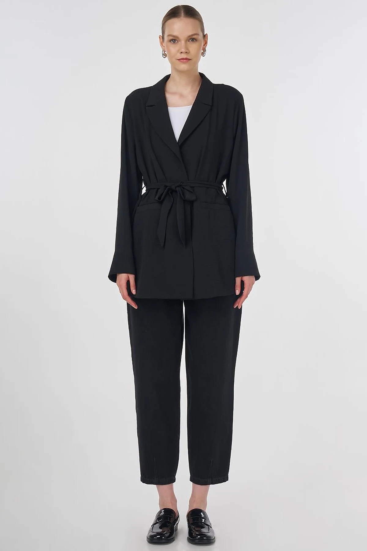 Belted Jacket Black 