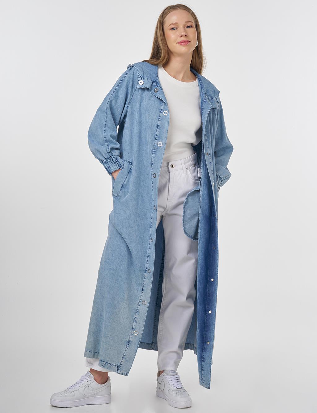 Hooded Lyocell Coat Towel Wash