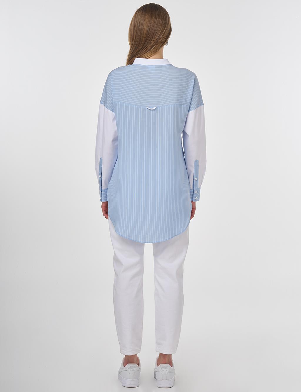 Lace Appliqué Modal Tunic Dusty Gray