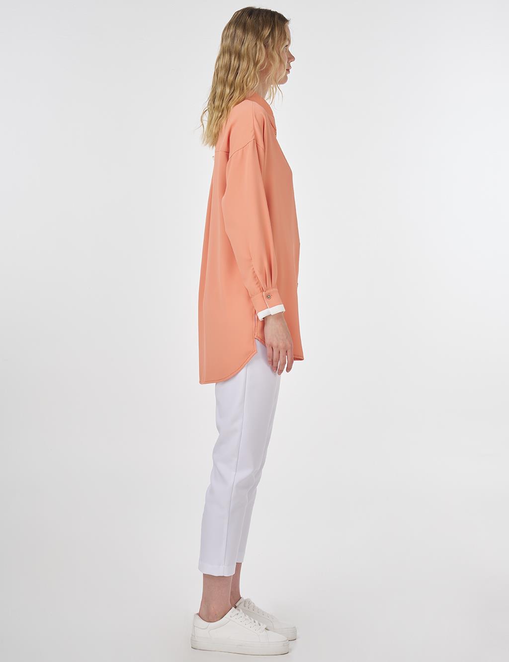 Embroidered Tunic Peach