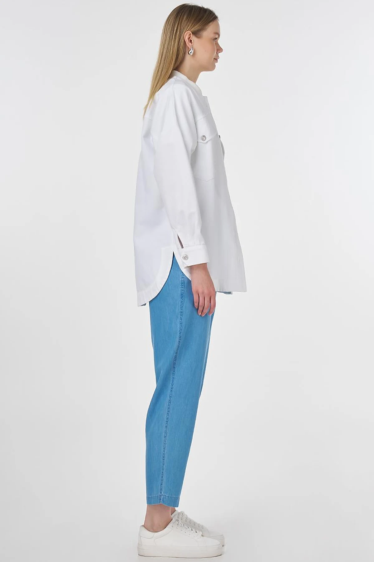 Embroidered Canvas Jacket Optic White 