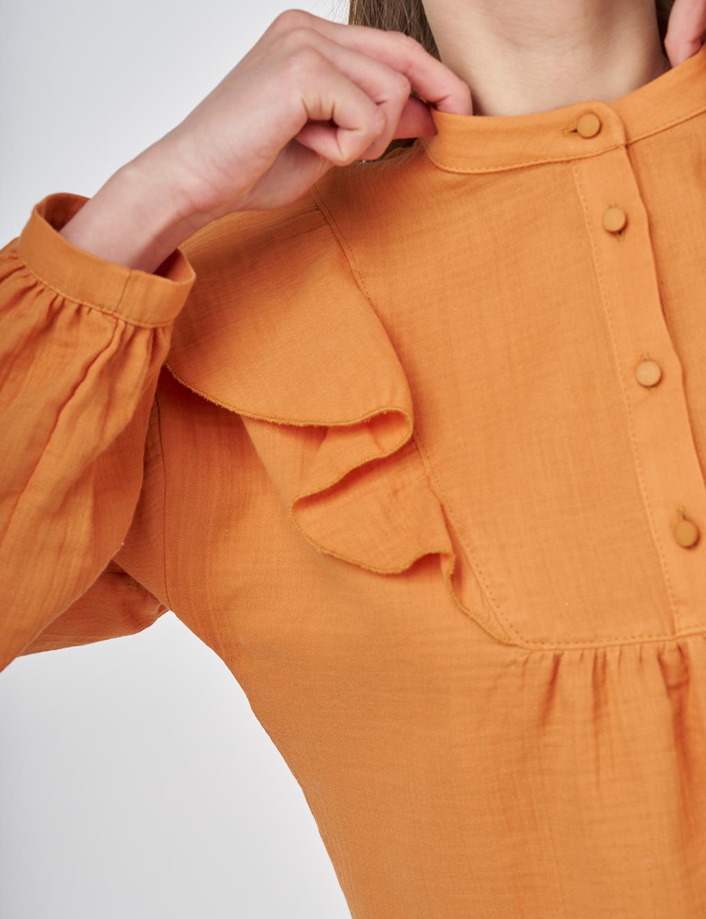 Ruffled Two-Piece Muslin Set Amber