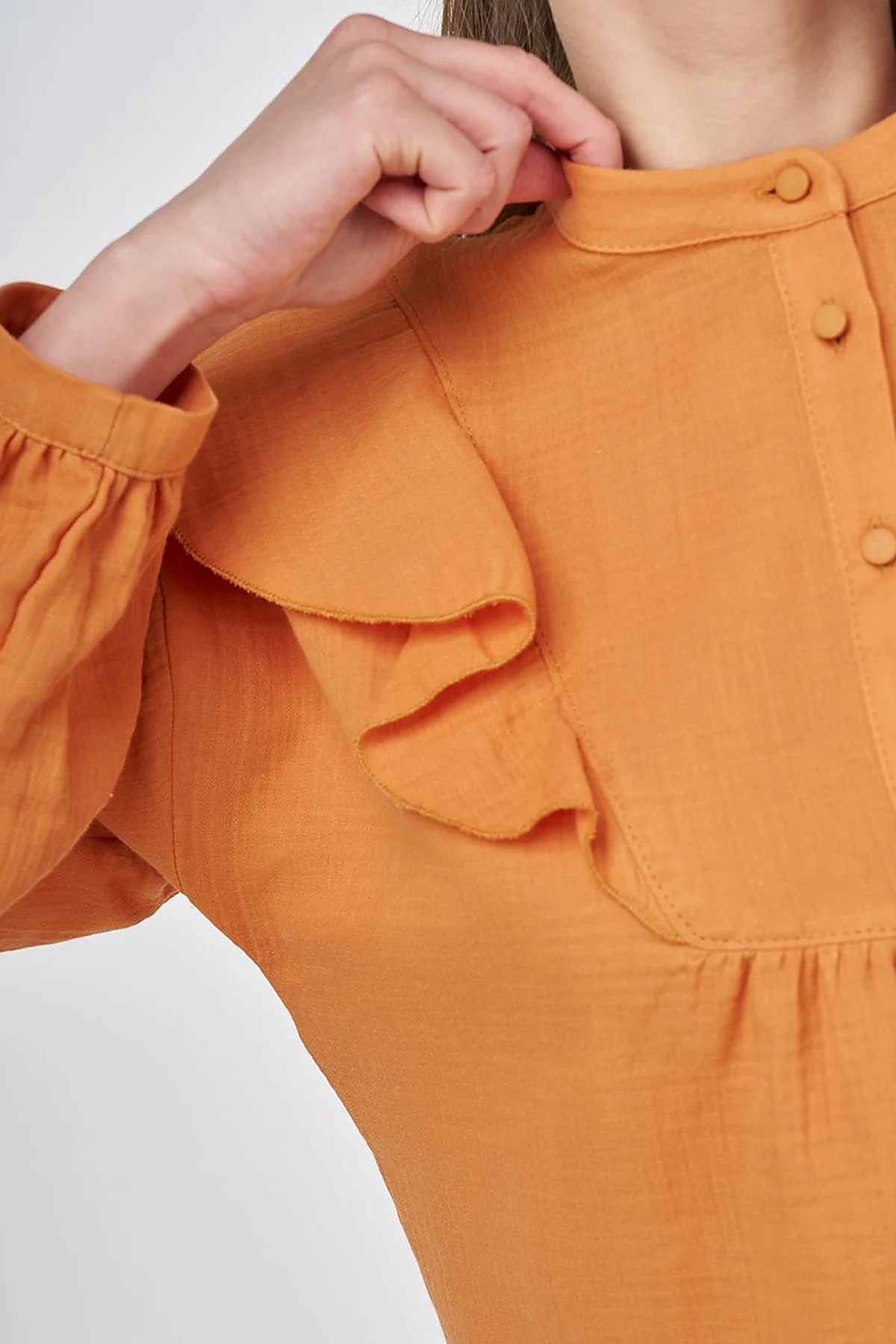 Ruffled Two-Piece Muslin Set Amber
