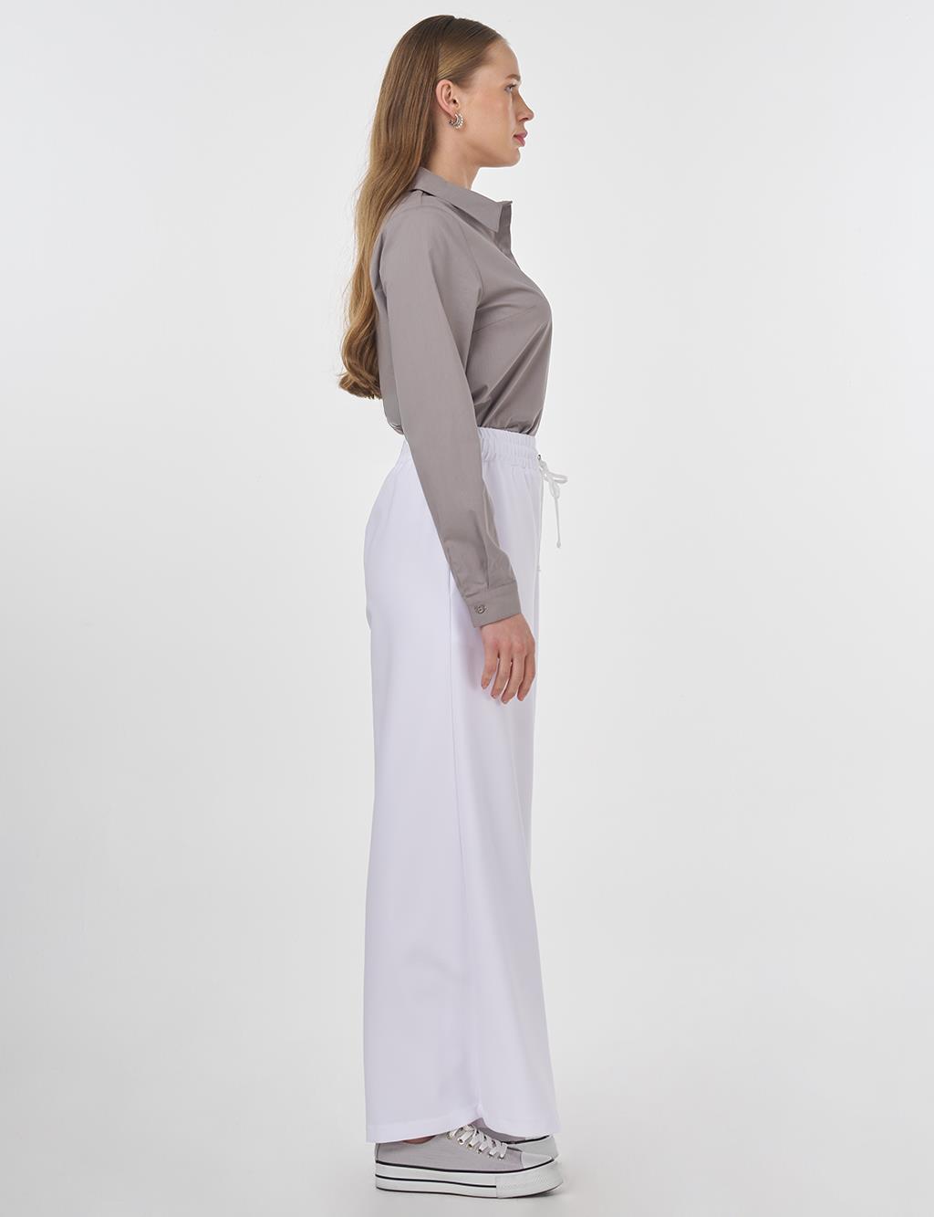Relaxed Fit Pants Optical White
