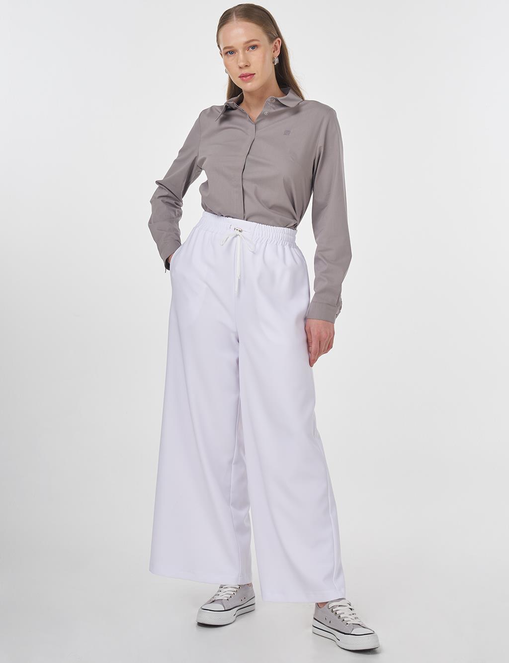 Relaxed Fit Pants Optical White