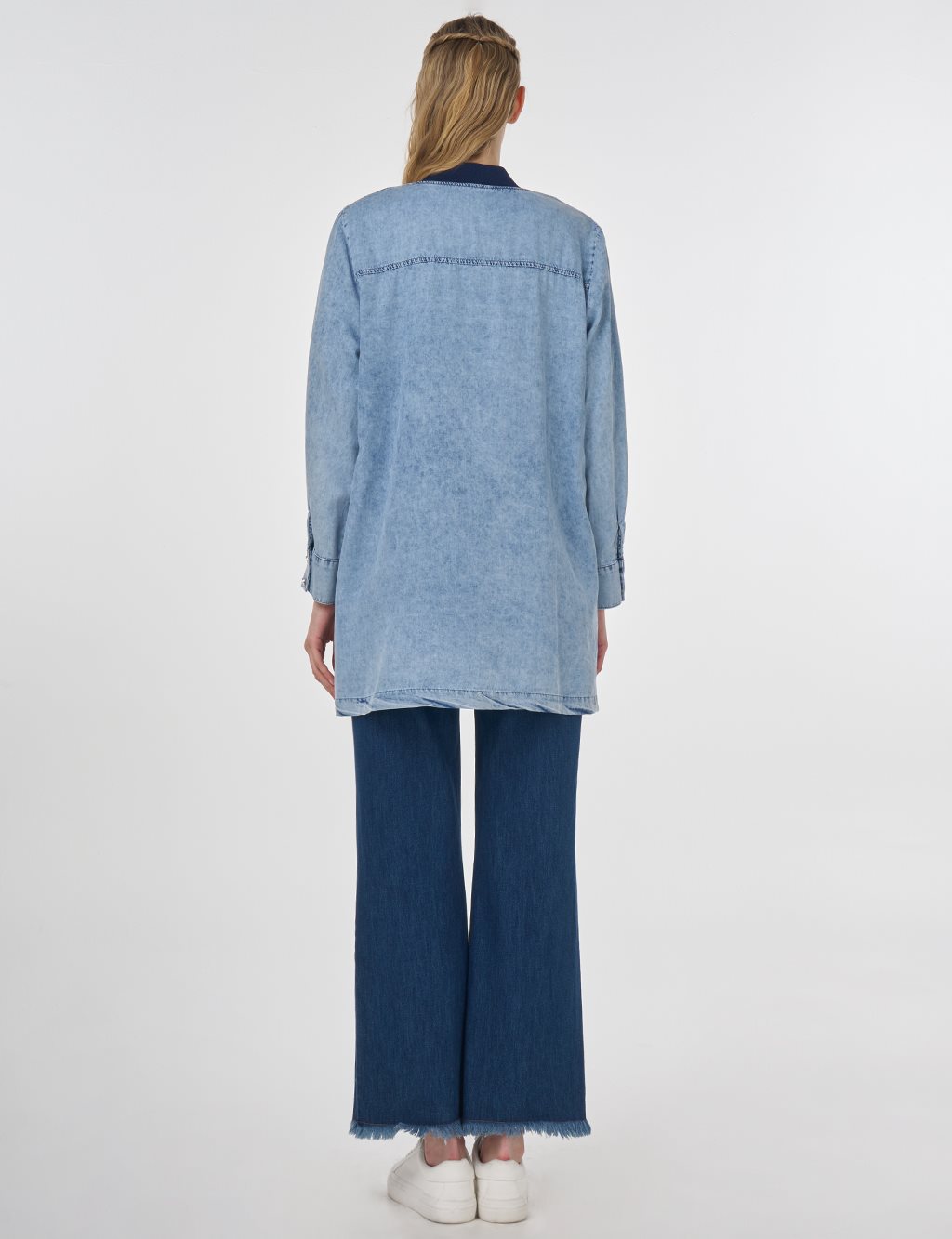 Drawstring Detail Lyocell Jacket Towel Washed 