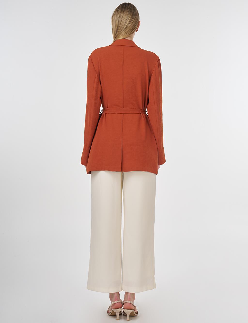 Belted Jacket Terracotta