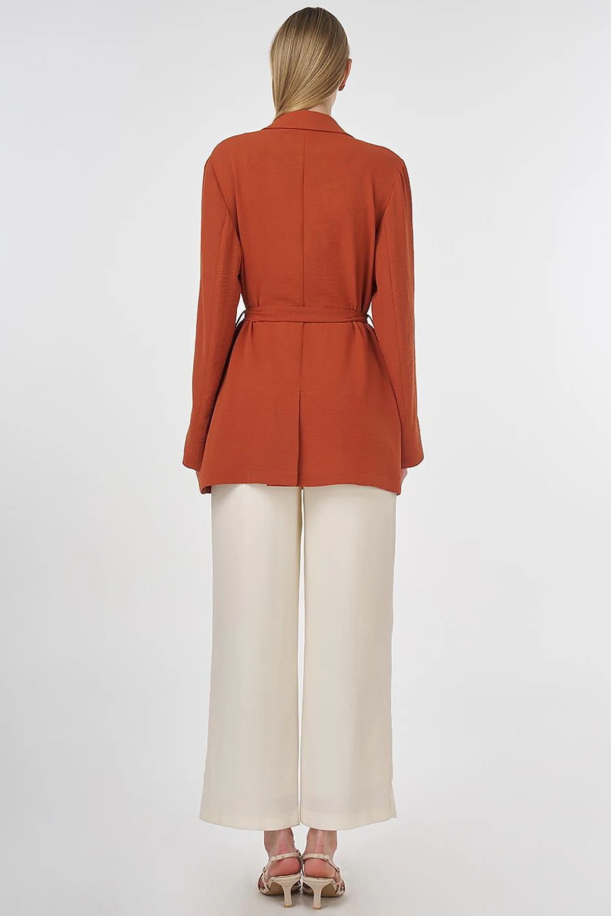 Belted Jacket Terracotta