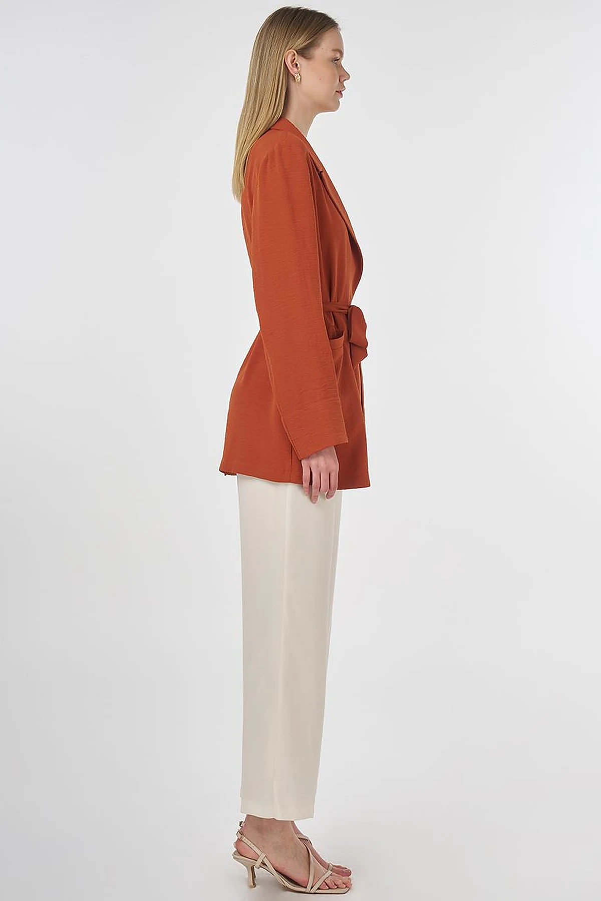 Belted Jacket Terracotta