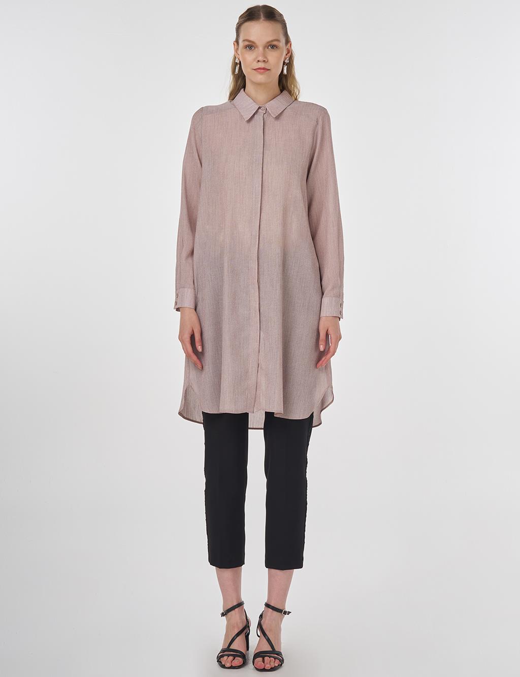 Long Basic Tunic Burgundy