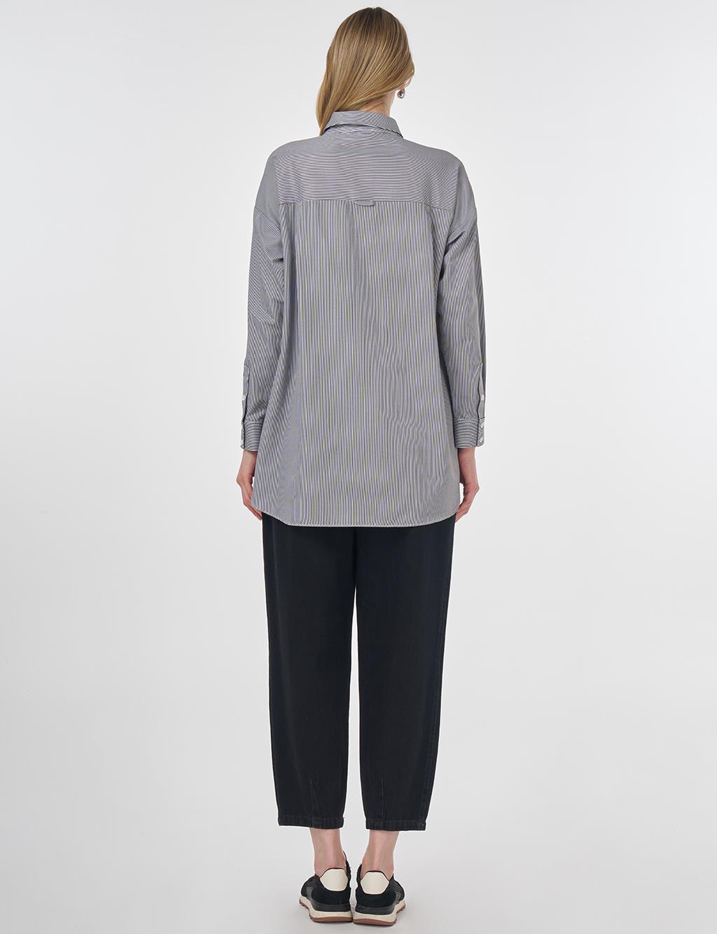 Tek Cepli Basic Tunik Siyah 