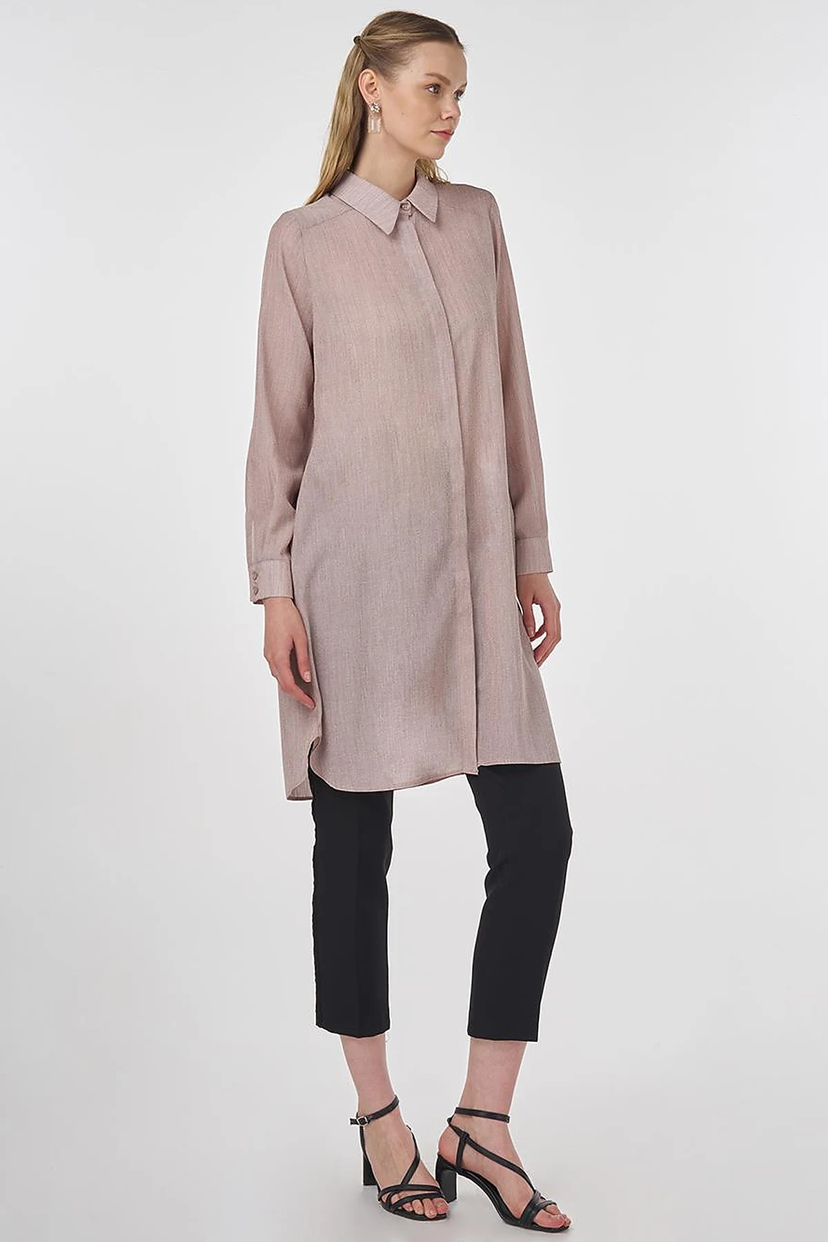 Long Basic Tunic Burgundy