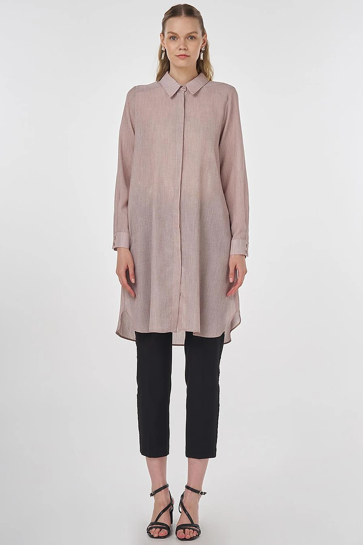 Long Basic Tunic Burgundy
