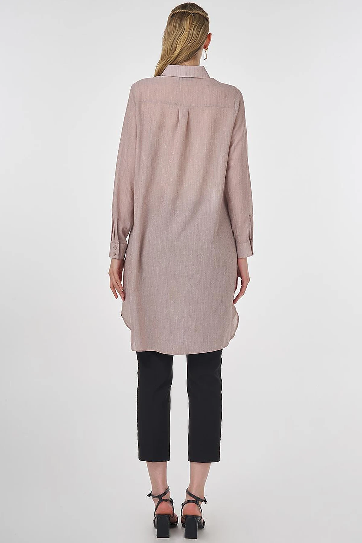 Long Basic Tunic Burgundy