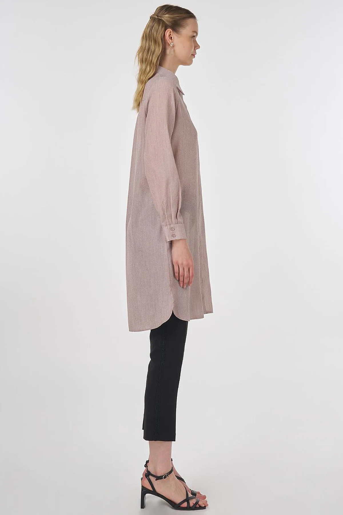 Long Basic Tunic Burgundy