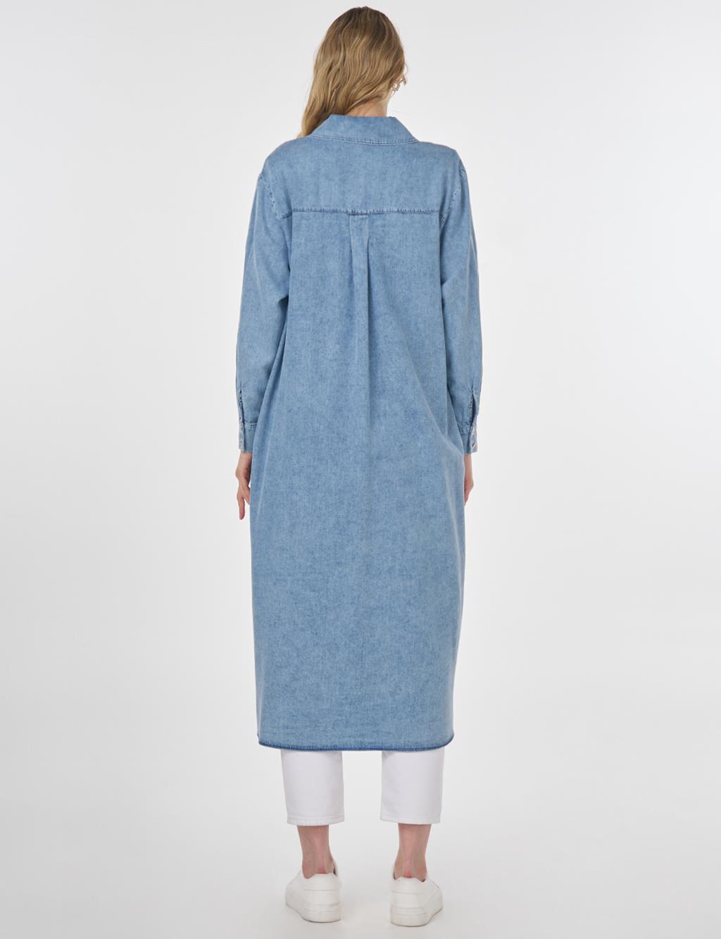 Lyocell Long Tunic with Towel Wash