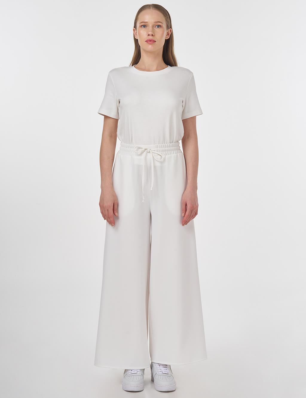 Relaxed Fit Pants Ecru 