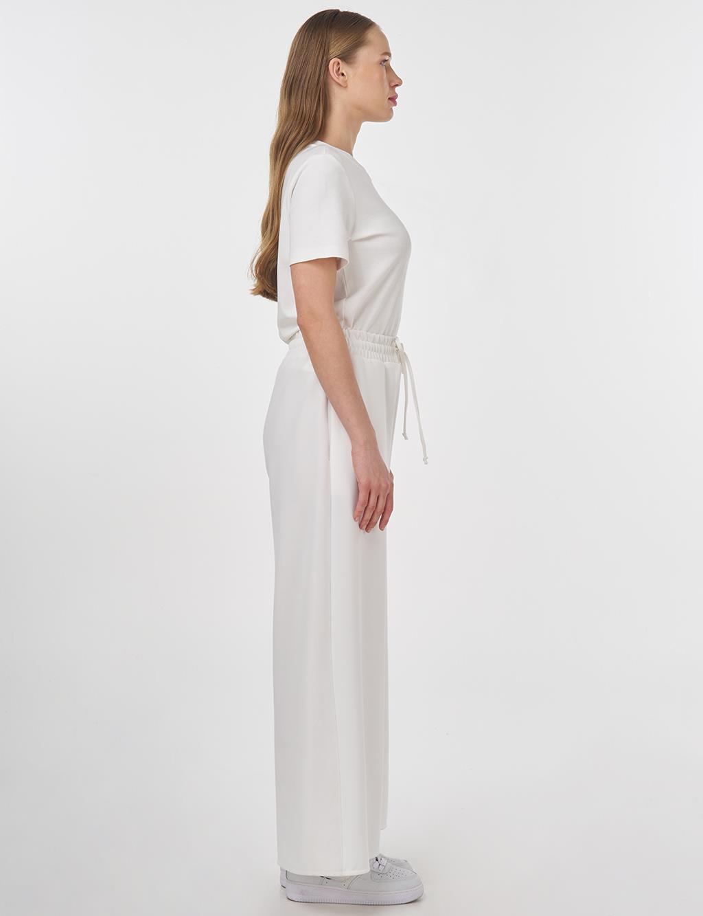 Relaxed Fit Pants Ecru 