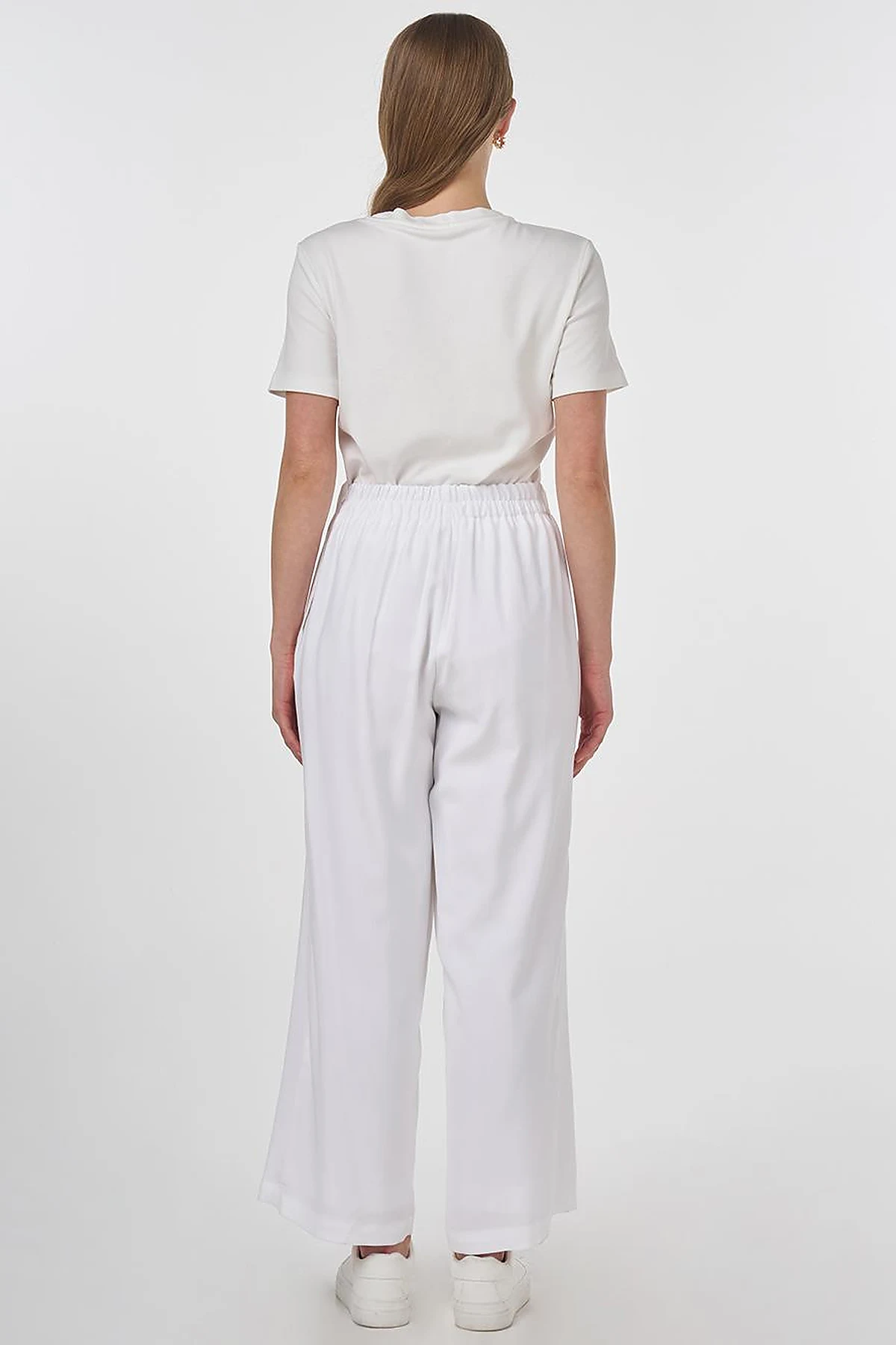 Relaxed Fit Rayon Pants Optic White 