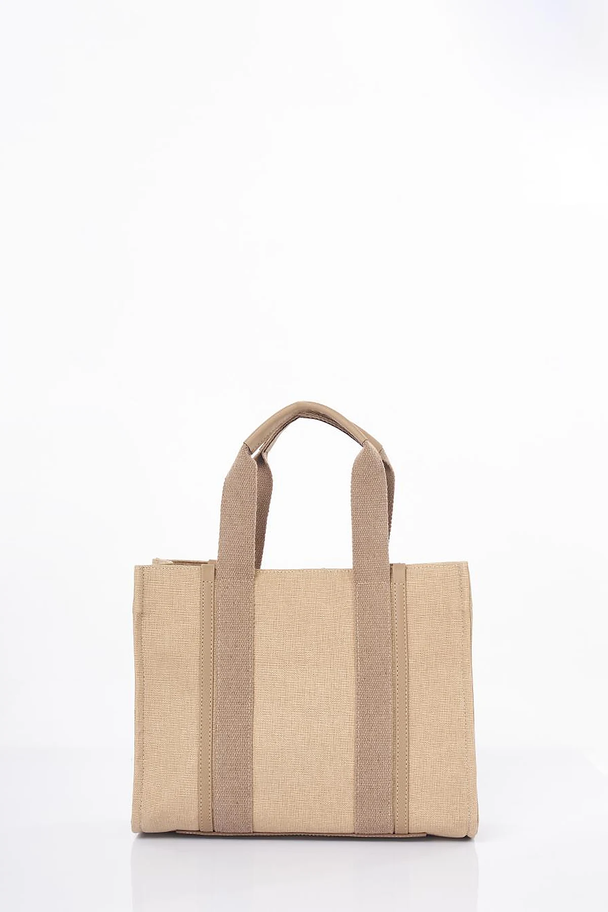 Large Canvas Bag Beige-Mink