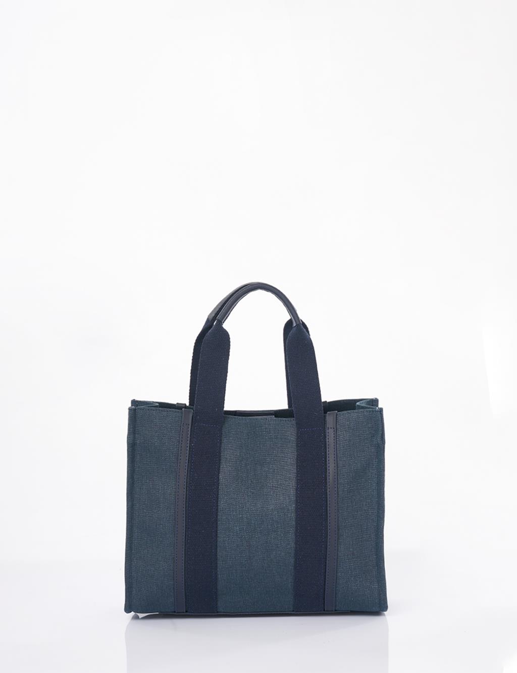 Large Canvas Bag Indigo-Navy Blue