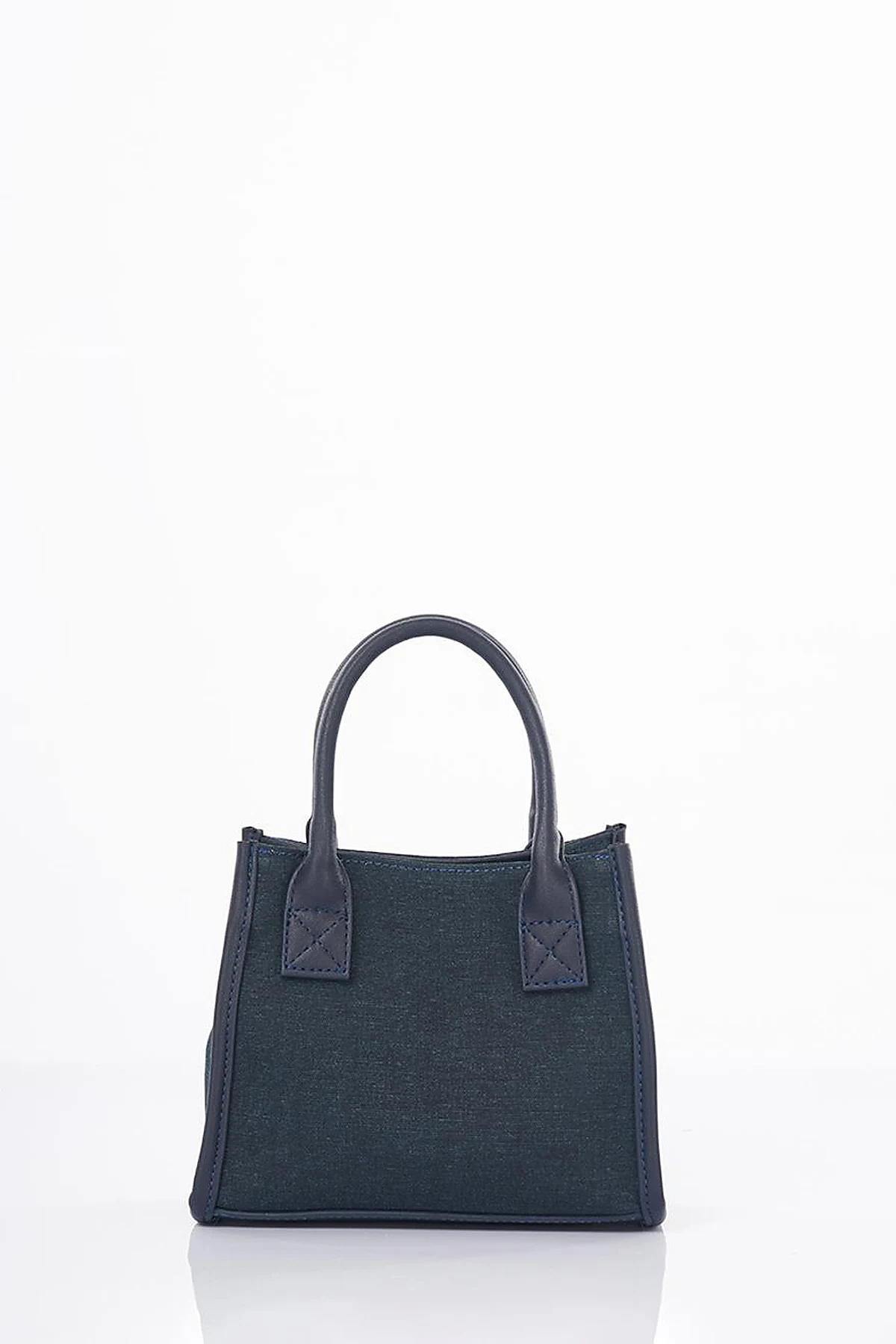 Canvas Bag with Logo Navy Blue