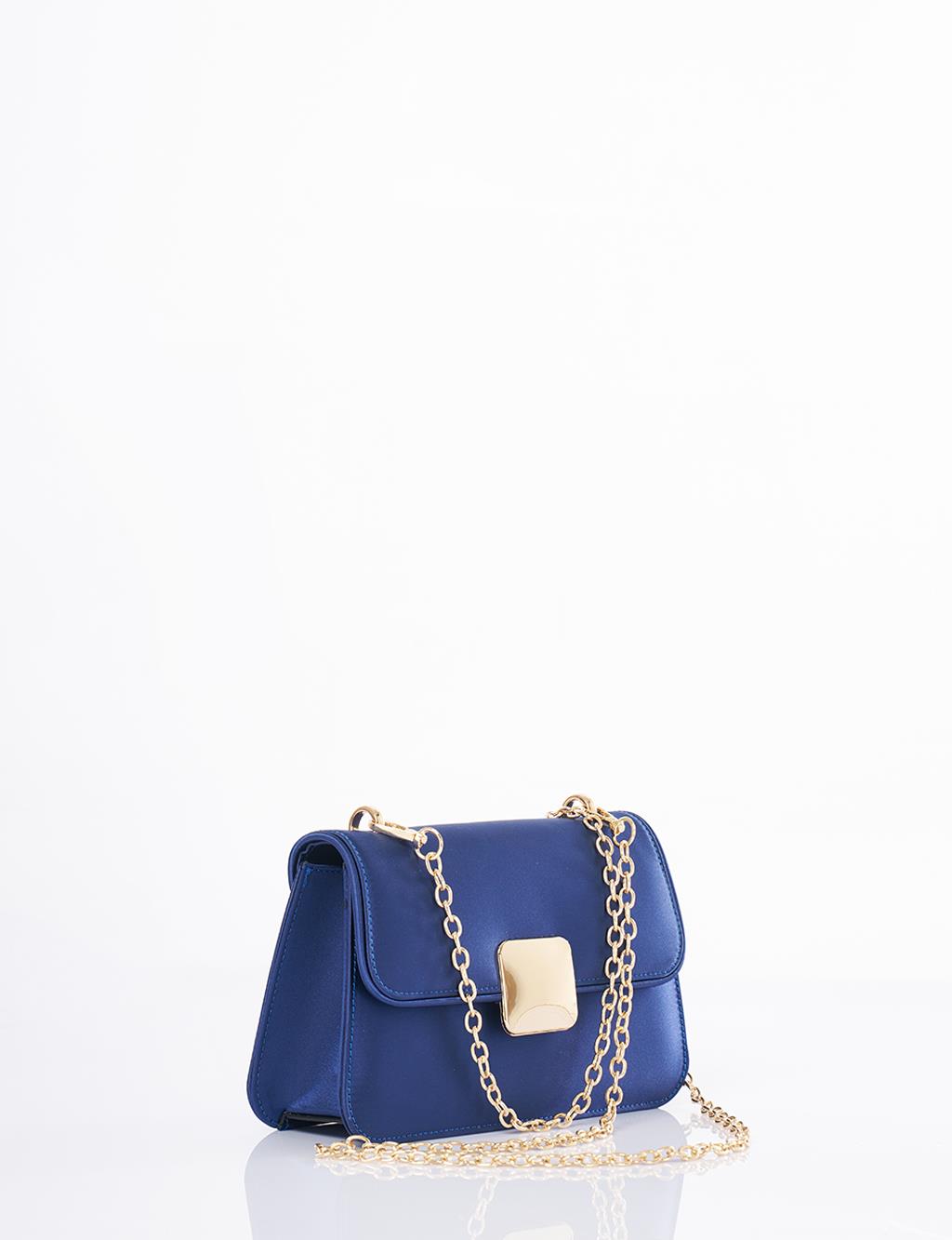 Beaded Baguette Bag Indigo