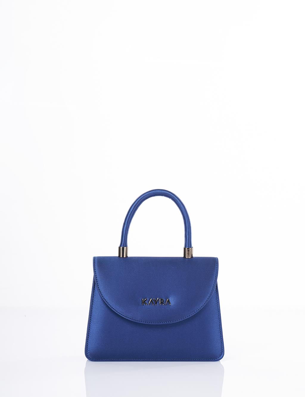 Mini Satin Bag Indigo