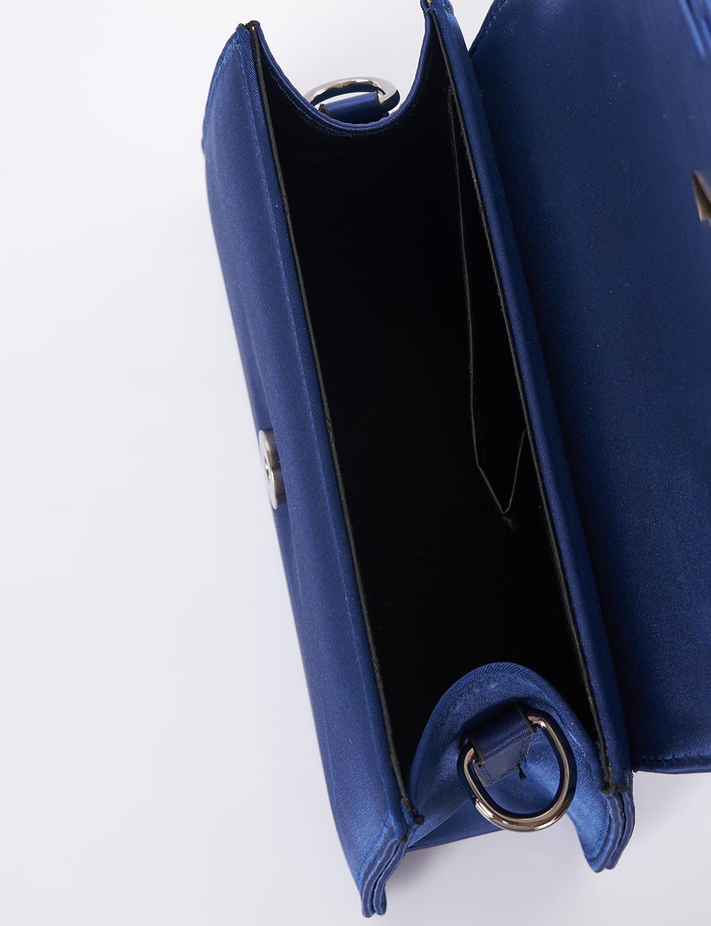 Mini Satin Bag Indigo