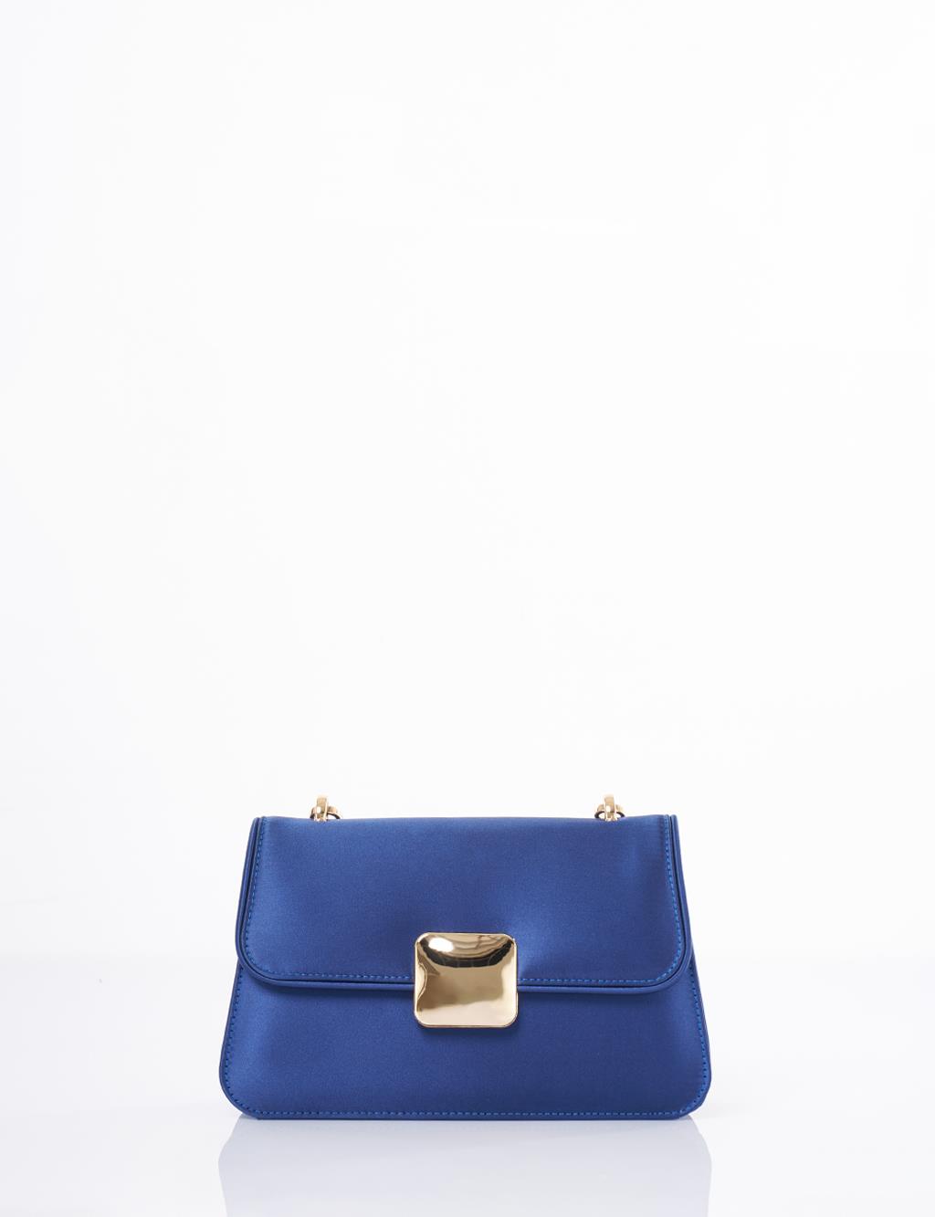 Beaded Baguette Bag Indigo