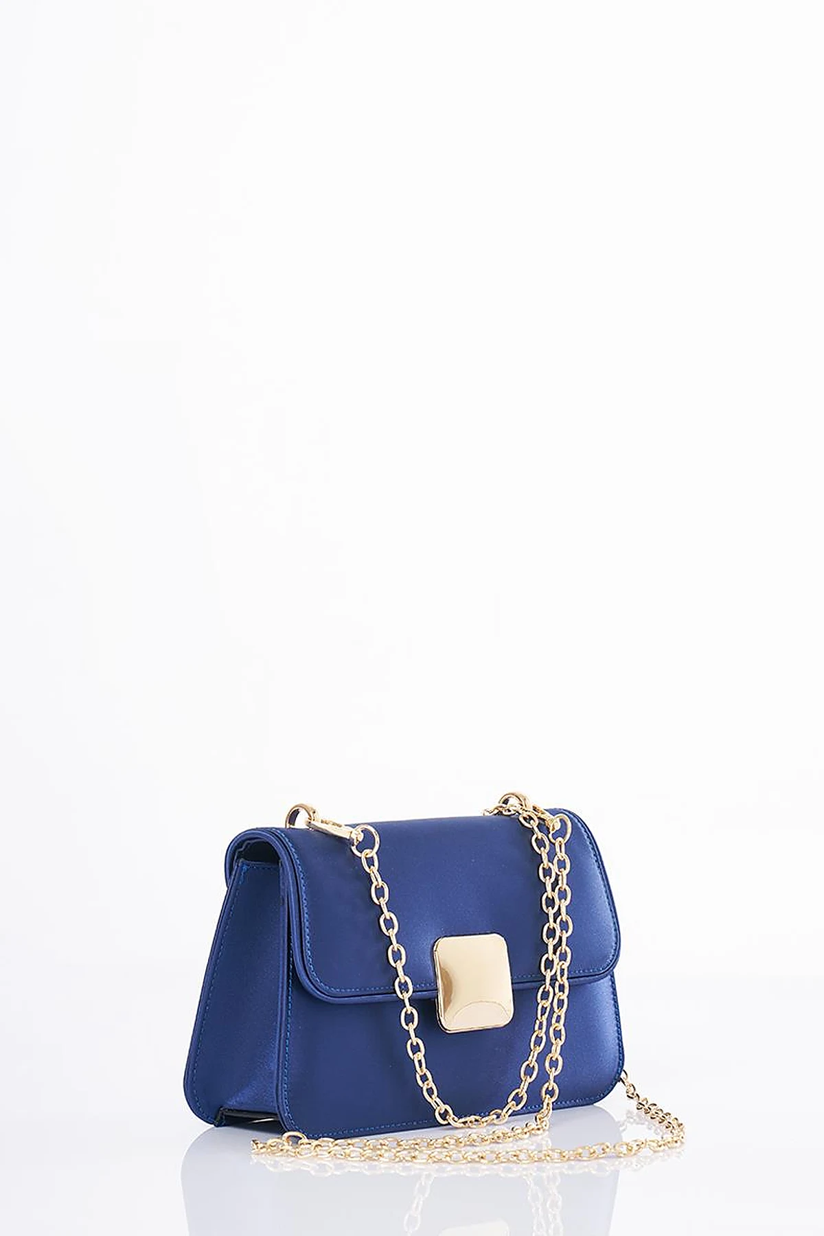 Beaded Baguette Bag Indigo