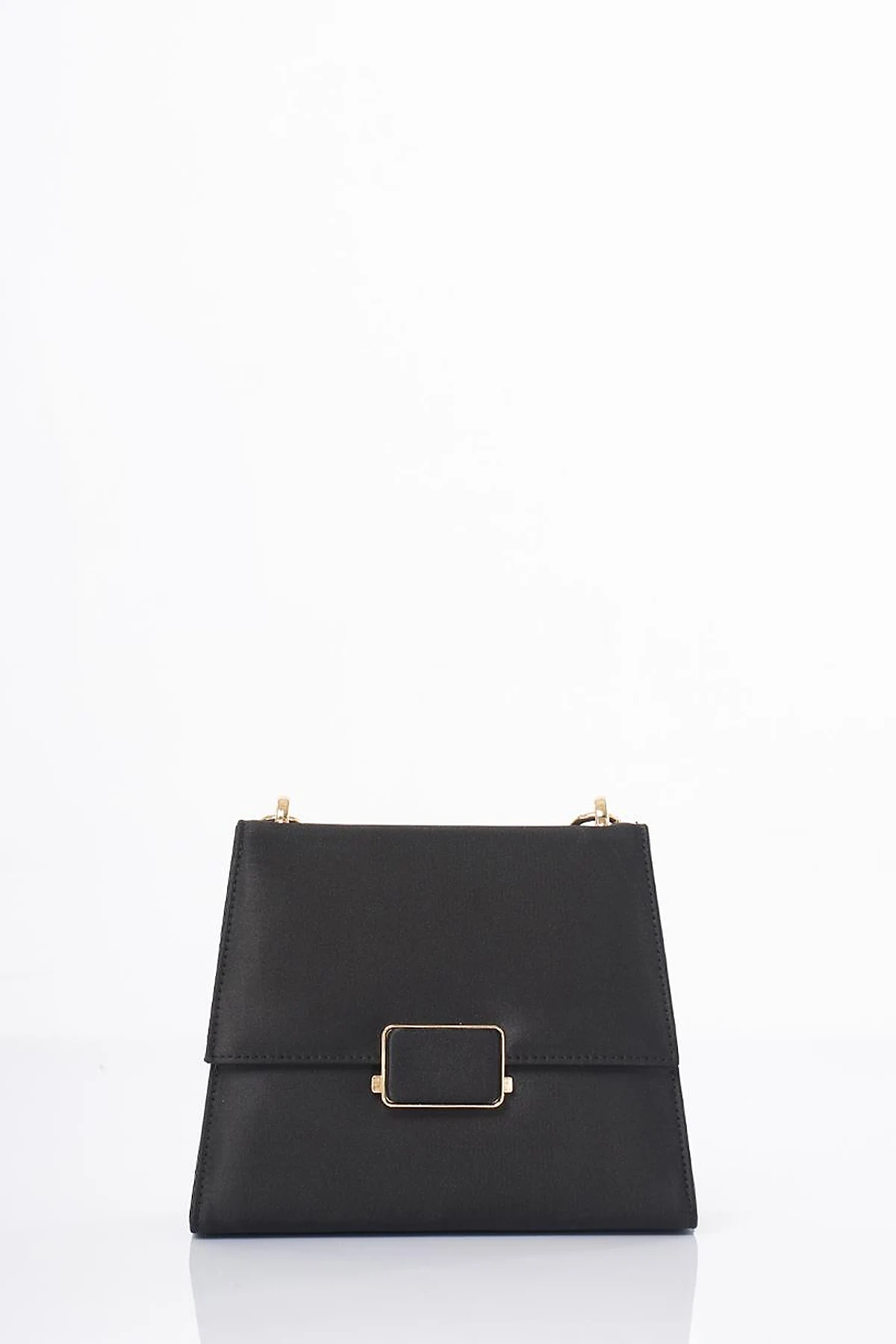 Beaded Satin Bag Black