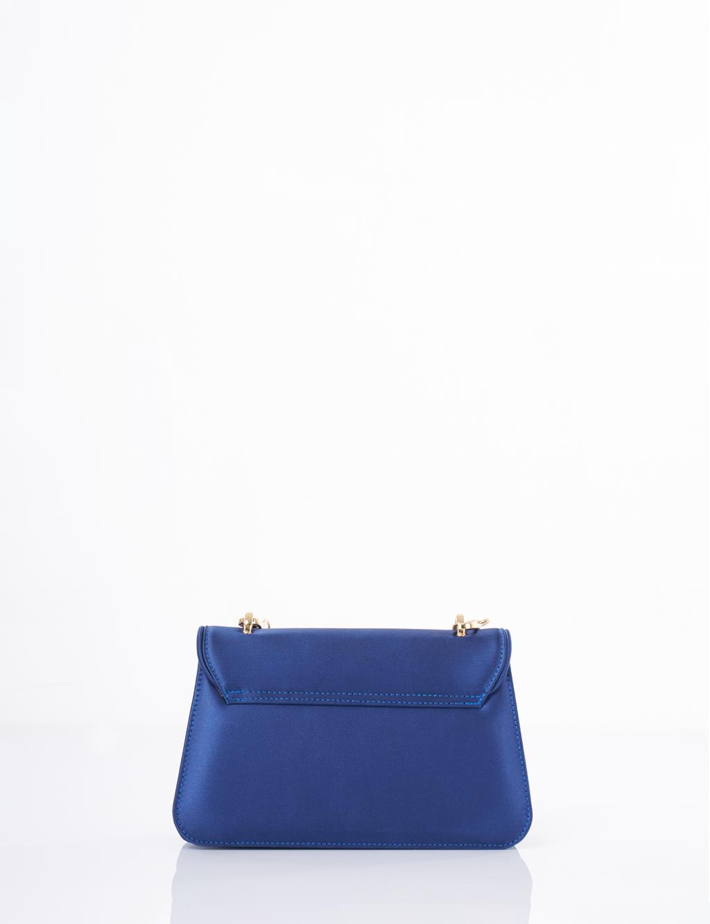 Beaded Baguette Bag Indigo