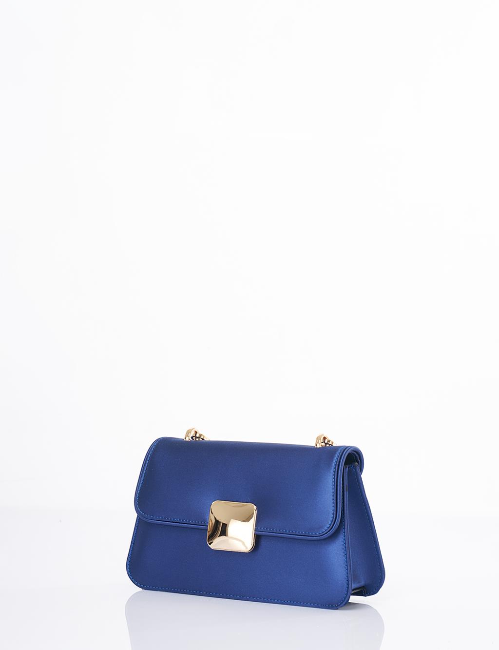 Beaded Baguette Bag Indigo