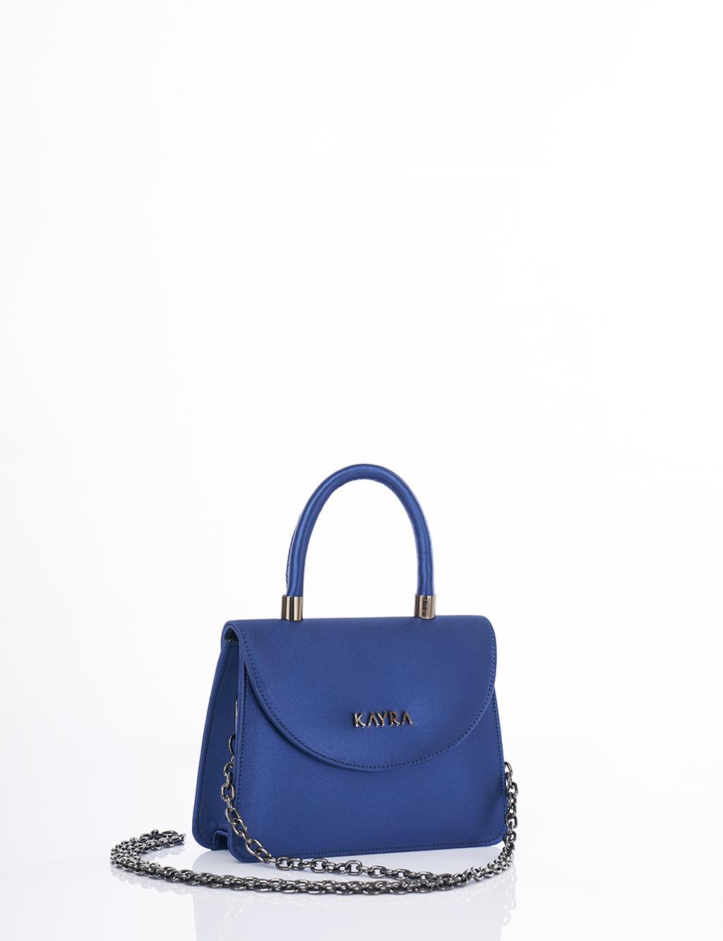 Mini Satin Bag Indigo