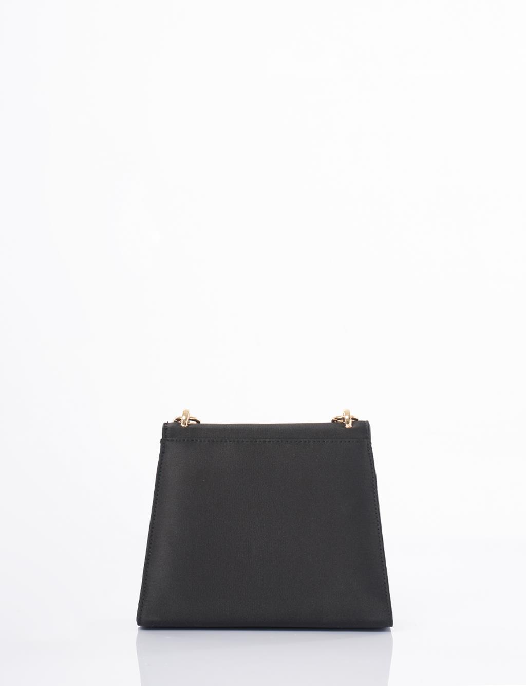 Beaded Satin Bag Black