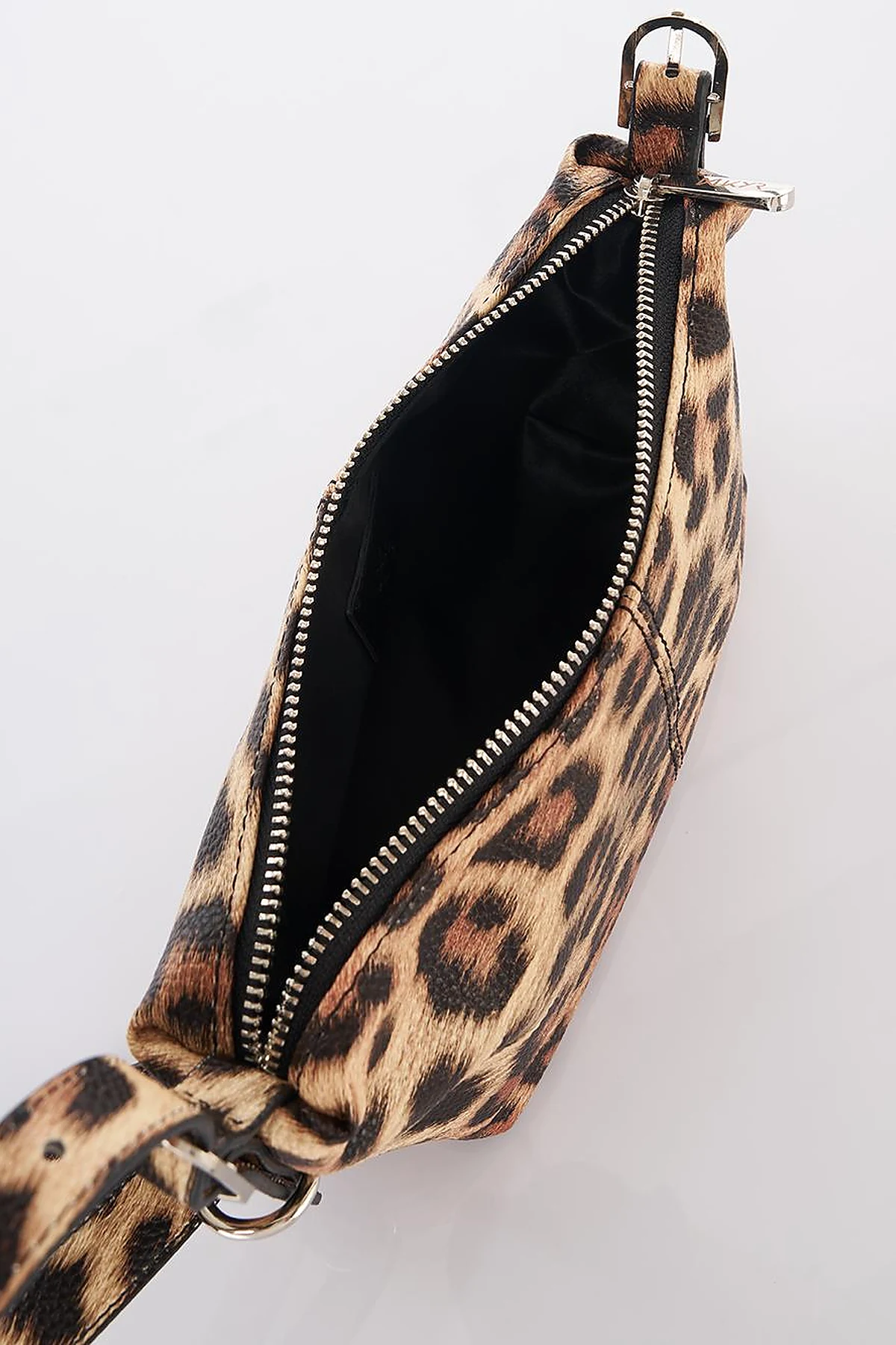 Leopar Desen Omuz Çantası Kahve 