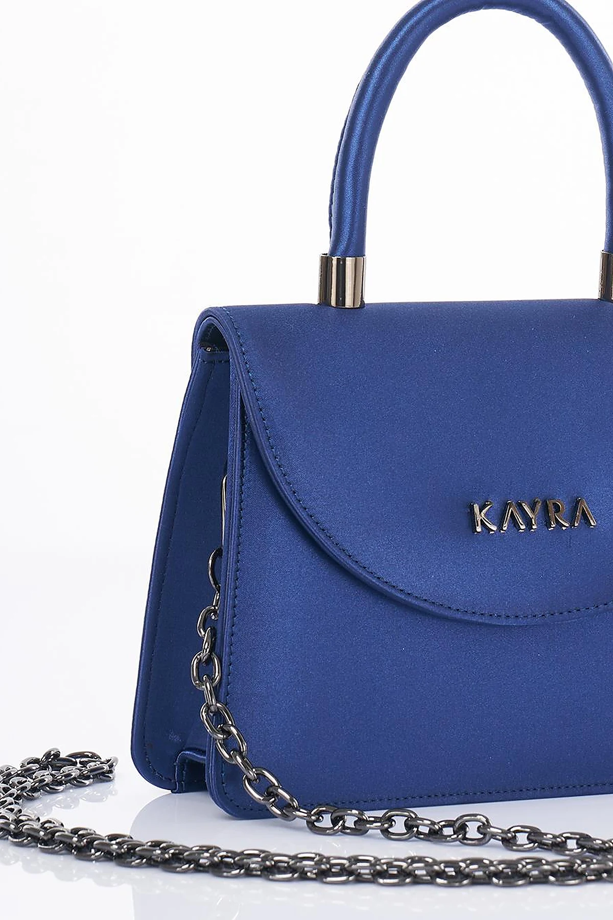 Mini Satin Bag Indigo