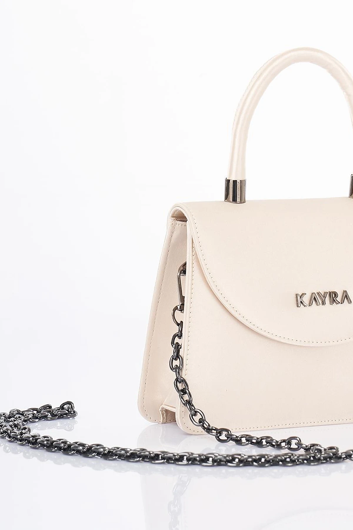 Mini Satin Bag Cream