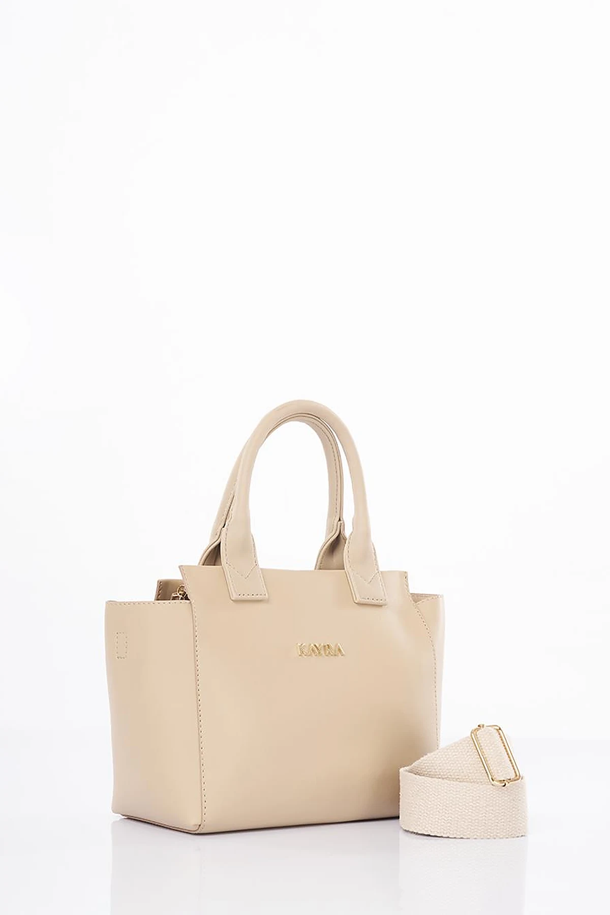 Faux Leather Tote Bag Mink