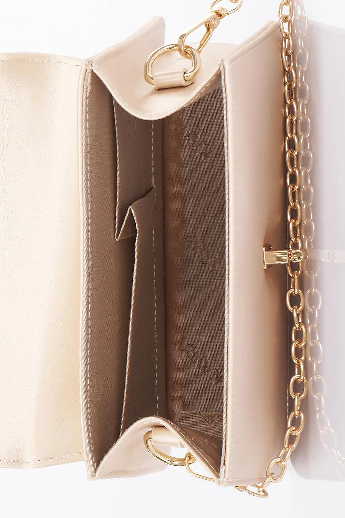 Handle Satin Bag Cream