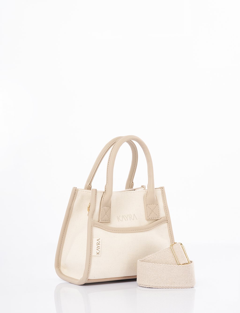 Canvas Bag with Logo Cream