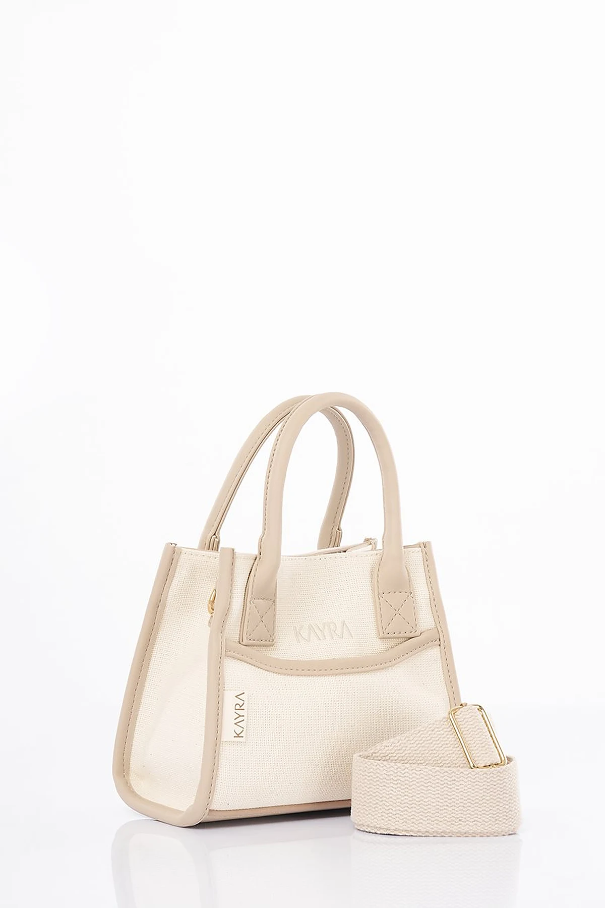 Canvas Bag with Logo Cream