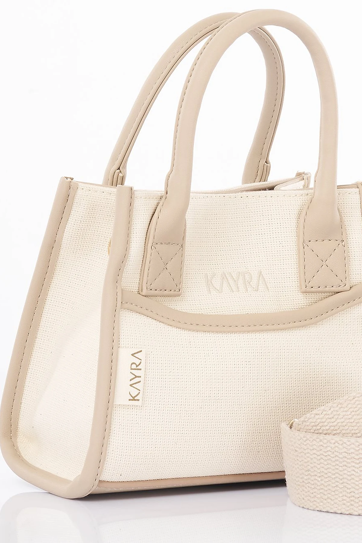 Canvas Bag with Logo Cream