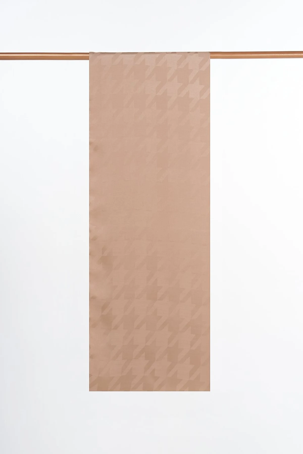 Hound's Foot Patterned Jacquard Shawl Beige