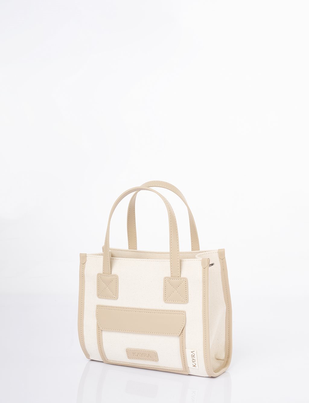Canvas Tote Bag Cream-Beige