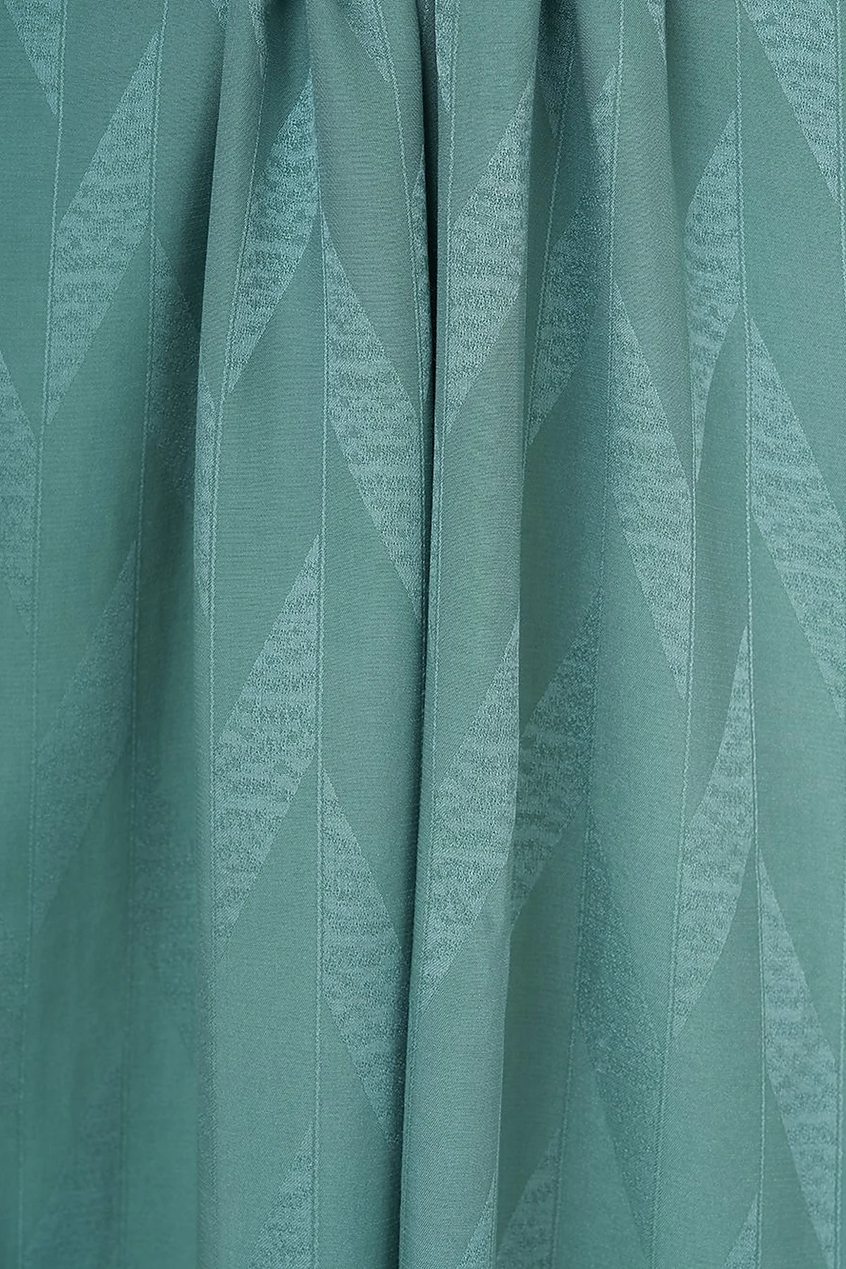 Geometric Pattern Sapphire Scarf in Mint